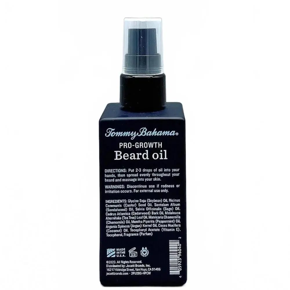 Tommy Bahama Pro-Growth Castor Oil Beard Oil‎ ~Sea + Surf~ 2 fl oz NEW